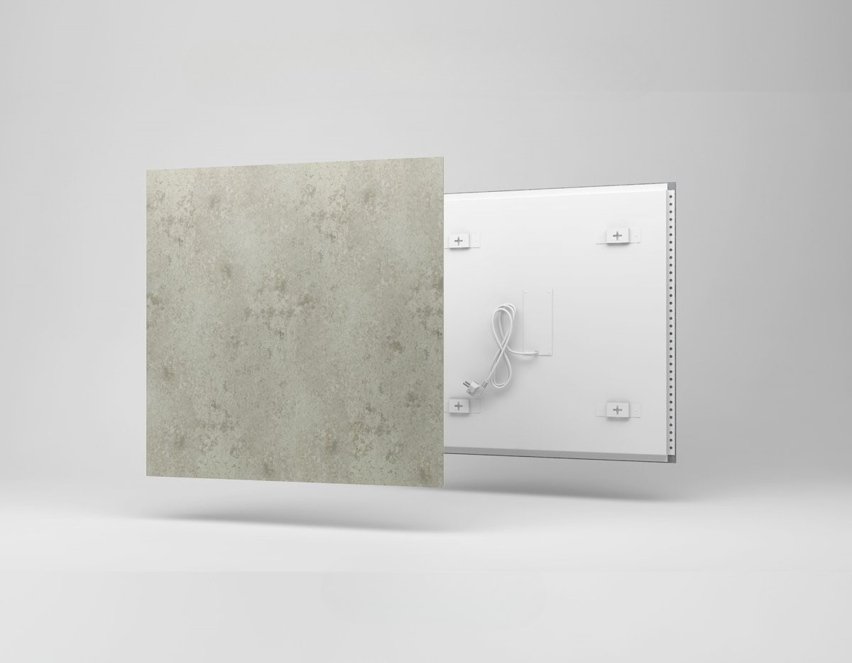 Keraminė infraraudonųjų spindulių šildymo plokštė Ecosun CR, Beton