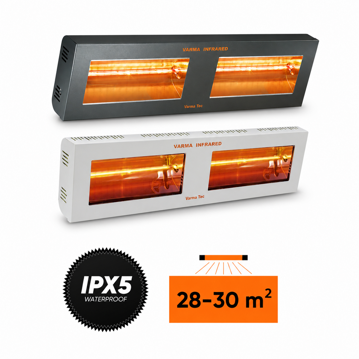 Halogeniniai infraraudonųjų spindulių šildytuvai VARMA V400/2