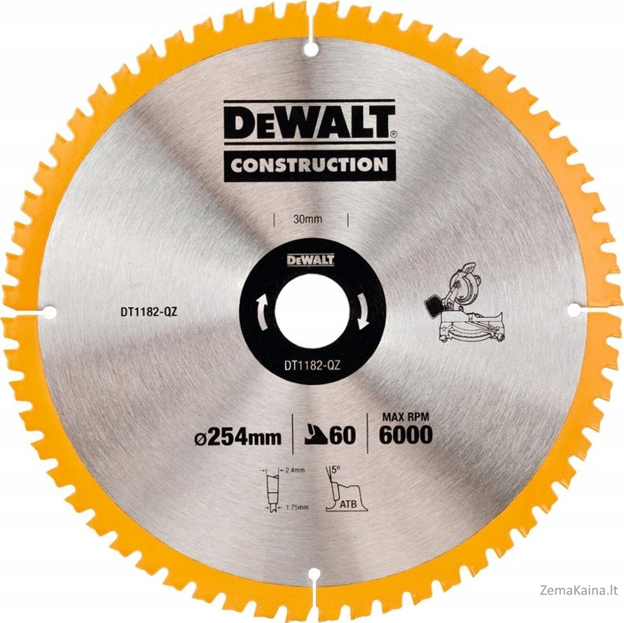 diskinis pjuklas dewalt