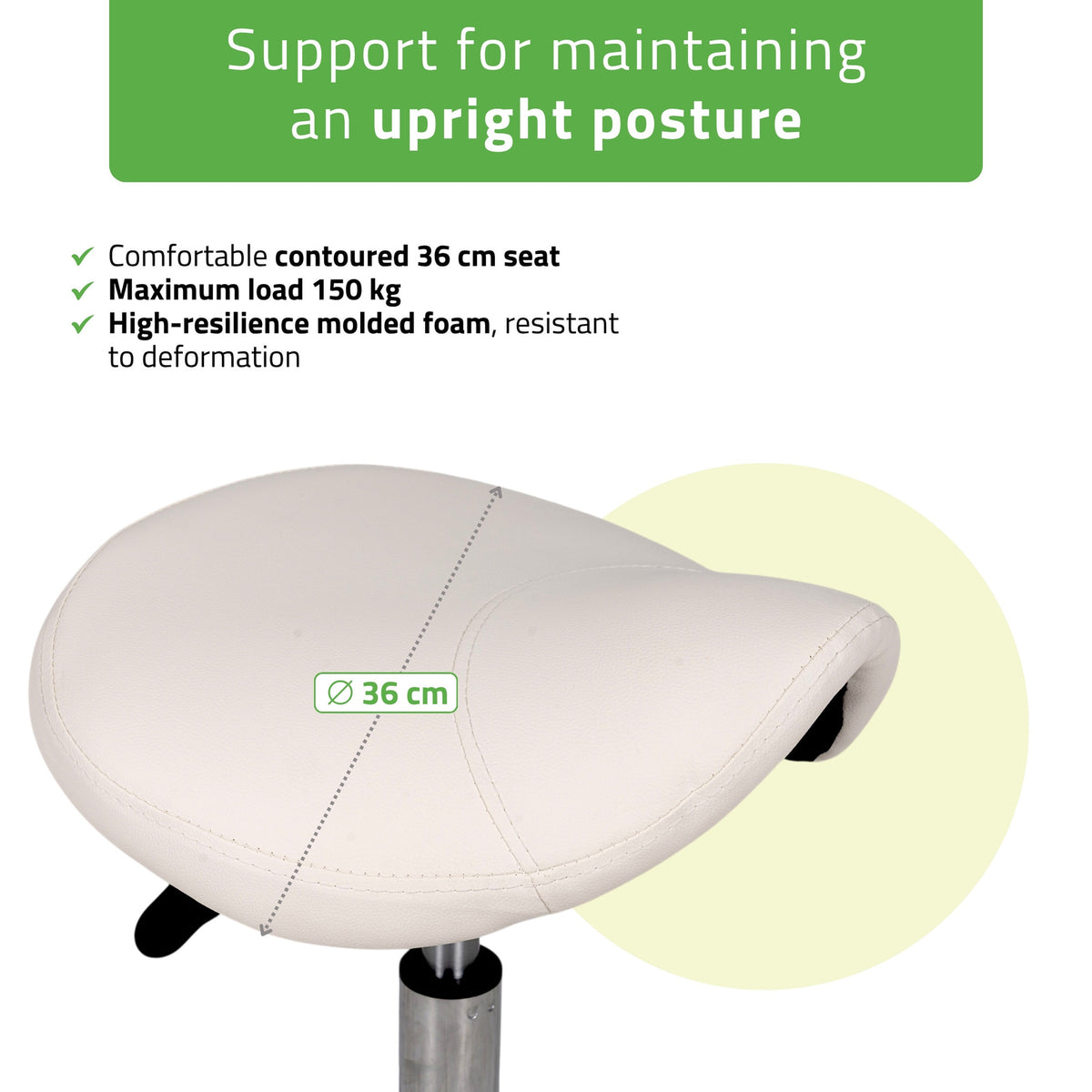 Balninė masažuotojo kėdė Habys Lila Comfy Base, balta k501 – nuotrauka 2