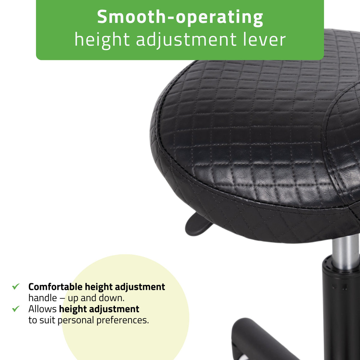 Balninė masažuotojo kėdė Habys Lumo Comfy Base dygsniuota, juoda k515, dygsniuota – nuotrauka 4