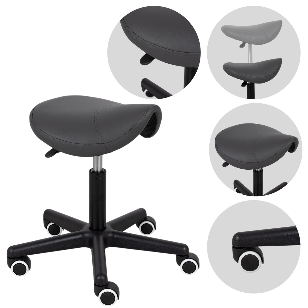 Balninė masažuotojo kėdė Habys Lumo Comfy Base, pilka k521 – nuotrauka 1