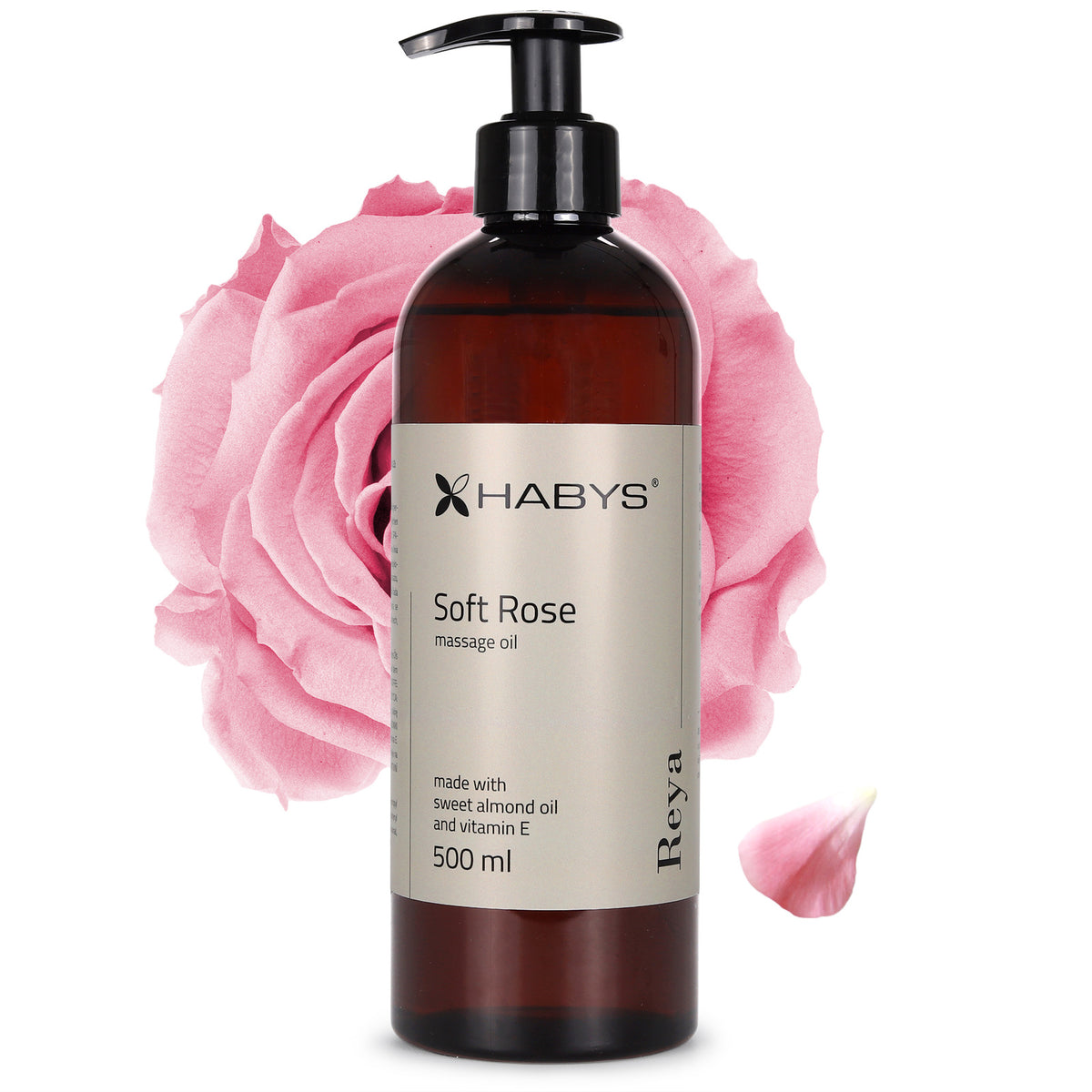 Masažo aliejus Habys Reya Soft Rose – 500 ml