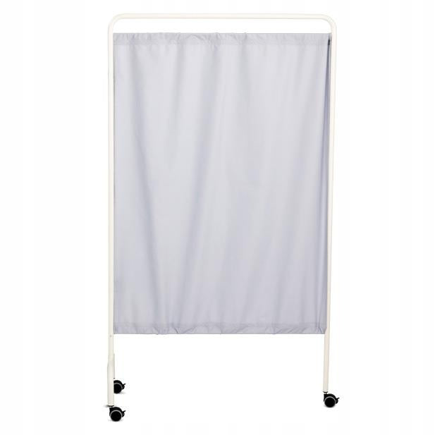 Modulinė širma Habys Standard, 164 × 95 cm – Baltas rėmas / šviesiai pilka užuolaida