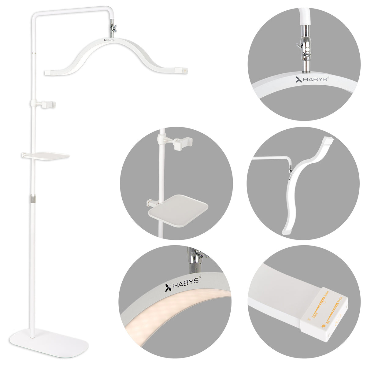 Kosmetologinė LED lempa Habys Vena, 45 W – Balta (Vena Light)