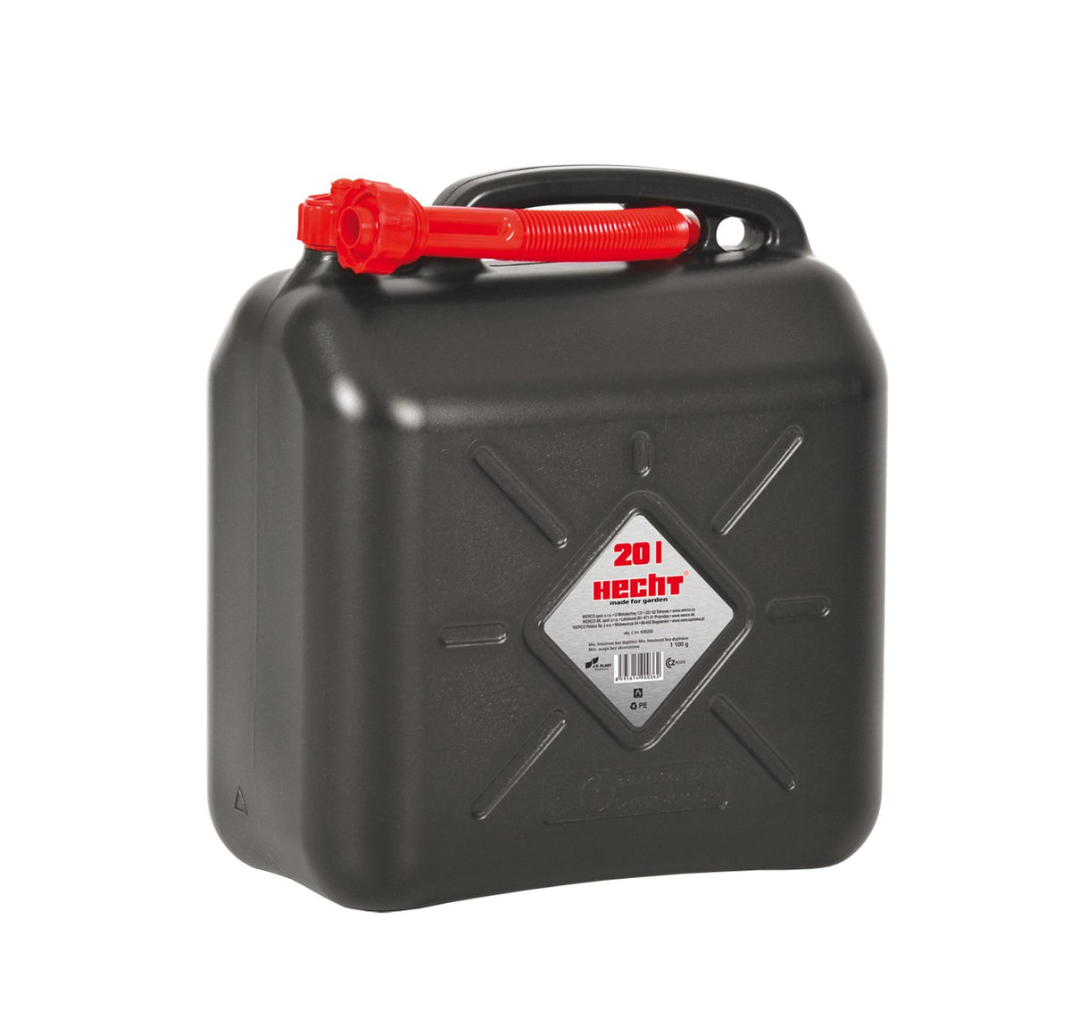 Juoda 20 l kuro talpykla Hecht K00200 su pylimo antgaliu