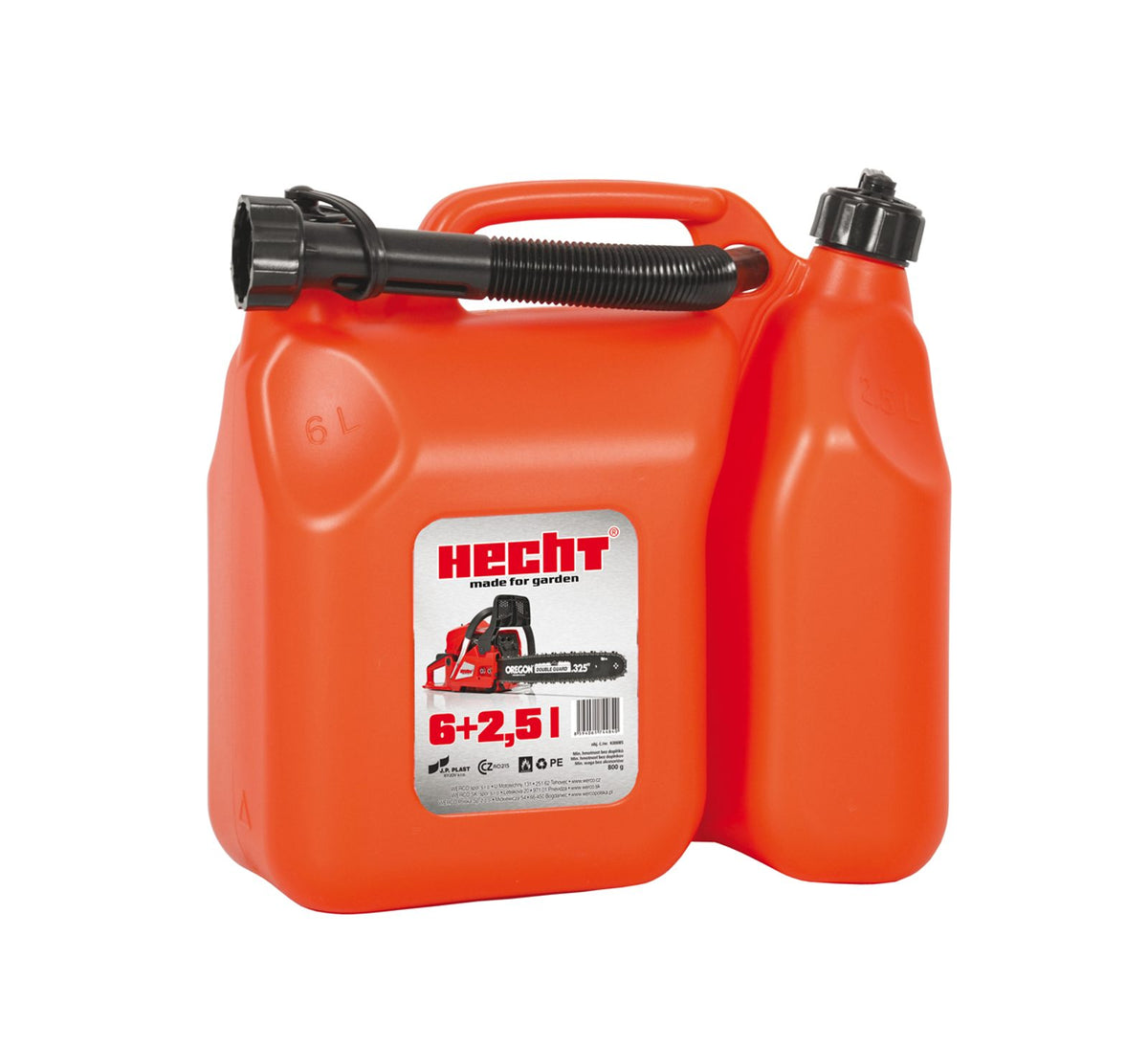 Kombinuotas kanistras Hecht K00085, 6 + 2,5 l