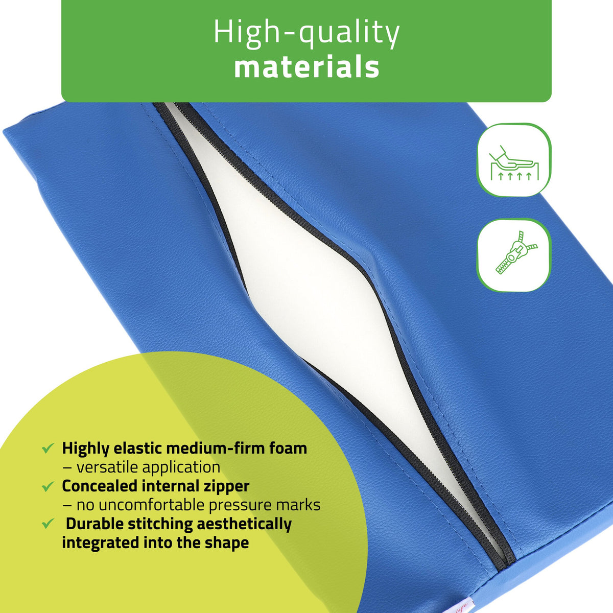 Juosmens atraminė pagalvėlė Aveno Life 40 × 25 × 5 cm Comfy Base, mėlyna k512 – nuotrauka 3