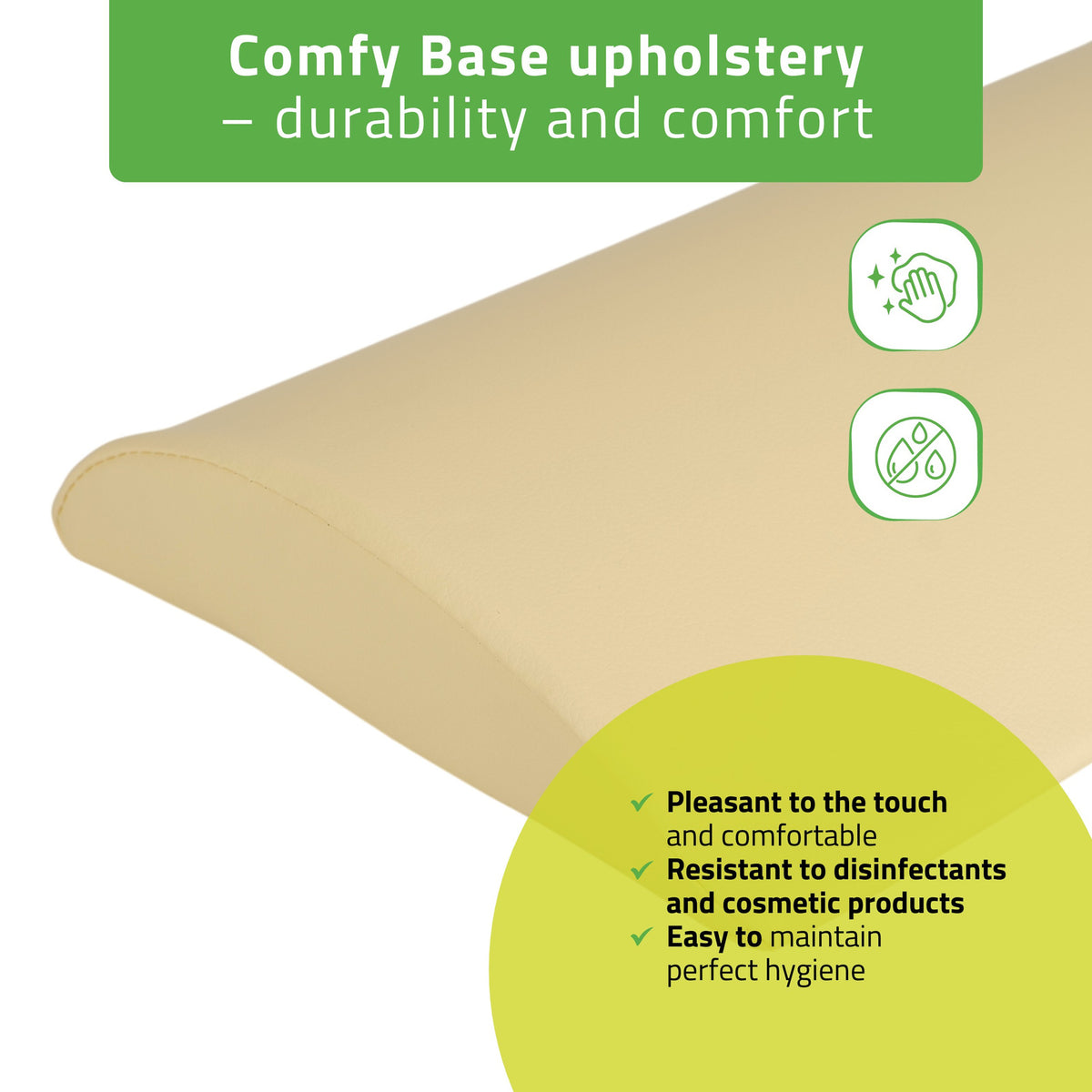 Juosmens atraminė pagalvėlė Aveno Life 40 × 25 × 5 cm Comfy Base, smėlio k533 – nuotrauka 4