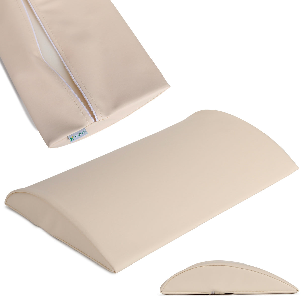 Juosmens atraminė pagalvėlė Aveno Life 40 × 25 × 5 cm kieta Matt Touch, smėlio k101 – nuotrauka 1
