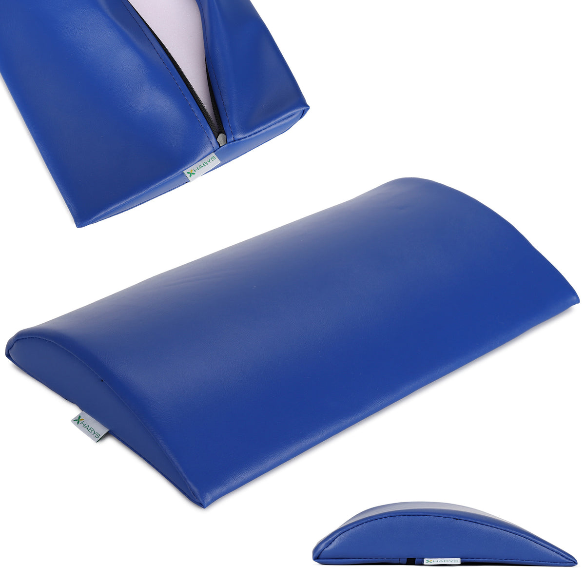 Juosmens atraminė pagalvėlė Habys 40 × 25 × 5 cm kieta Vinyl Flex, tamsiai mėlyna k012 – nuotrauka 1