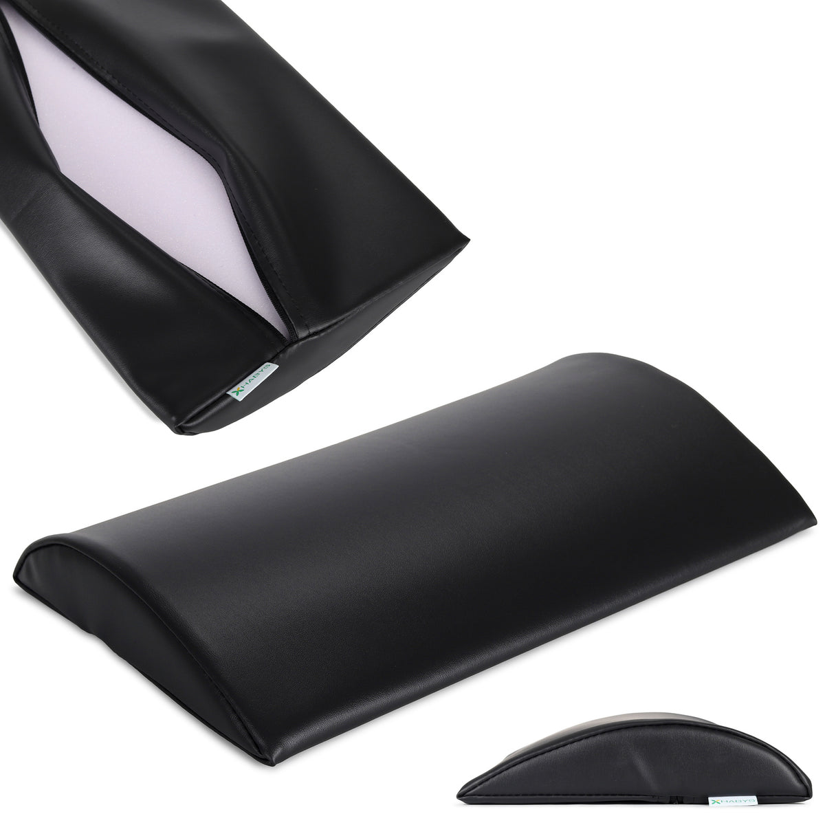 Juosmens atraminė pagalvėlė Habys 40 × 25 × 5 cm minkšta Vinyl Flex, juoda k015 – nuotrauka 1