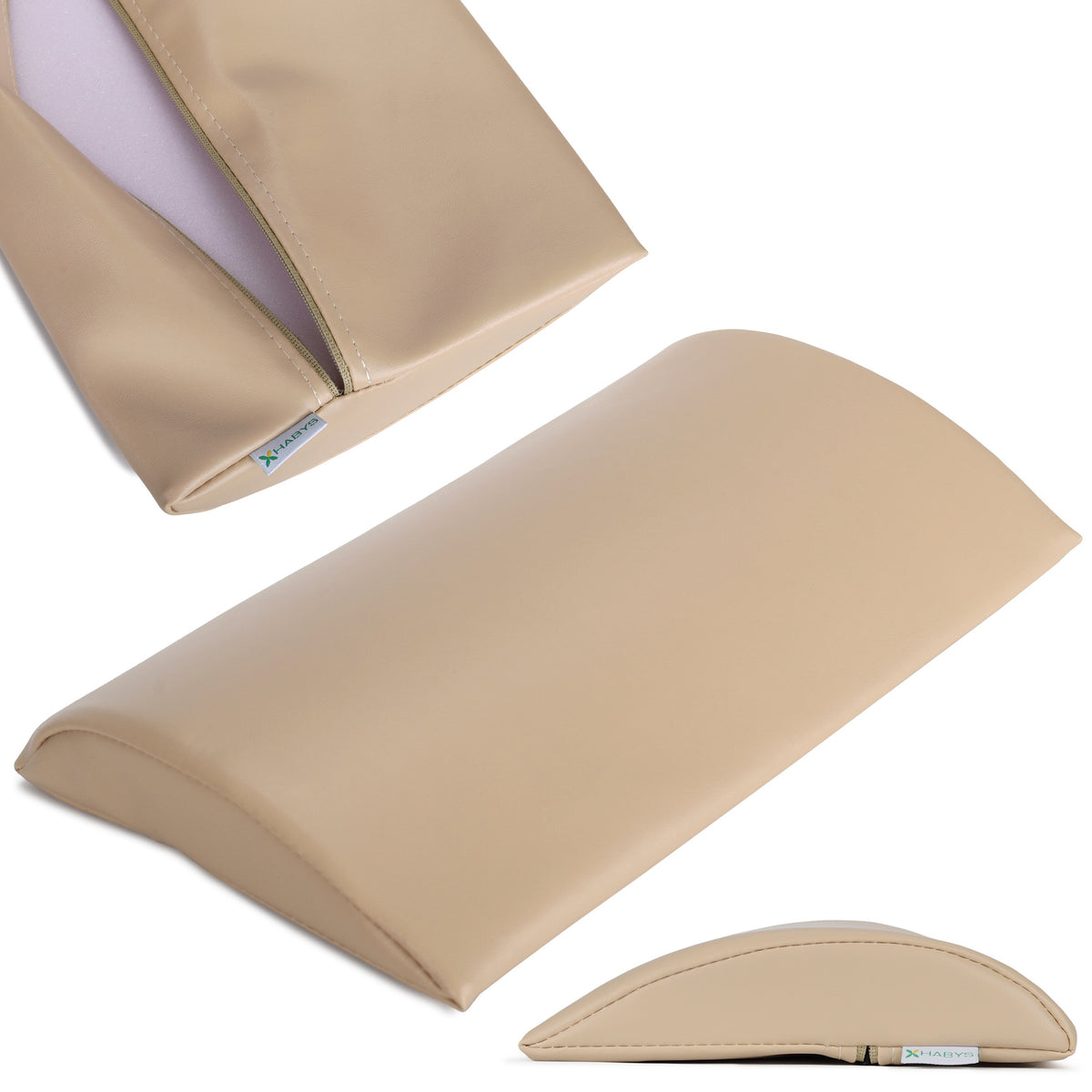 Juosmens atraminė pagalvėlė Habys 40 × 25 × 5 cm minkšta Vinyl Flex, smėlio k033 – nuotrauka 1