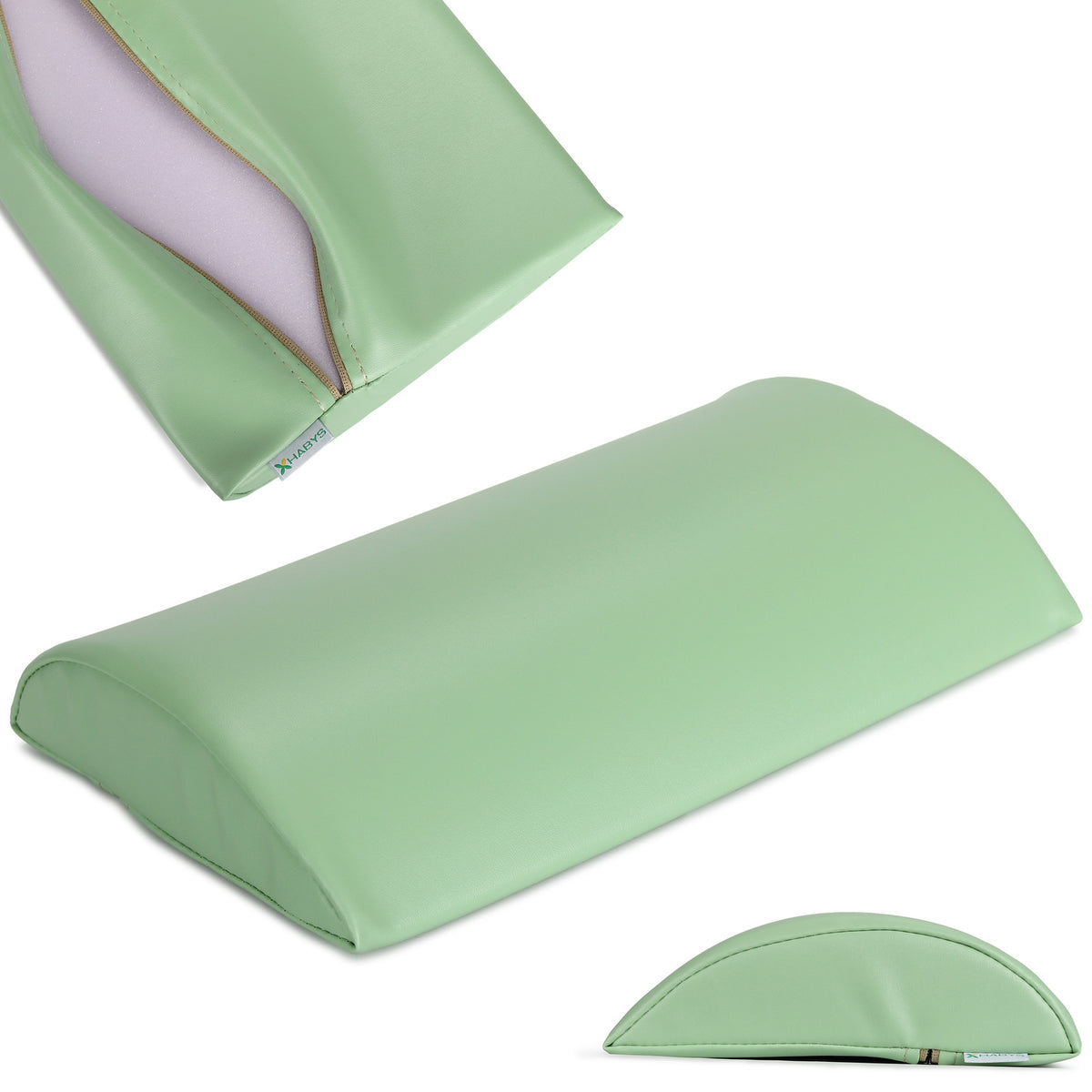 Juosmens atraminė pagalvėlė Habys 40 × 25 × 7 cm kieta Vinyl Flex, žalia k022 – nuotrauka 1