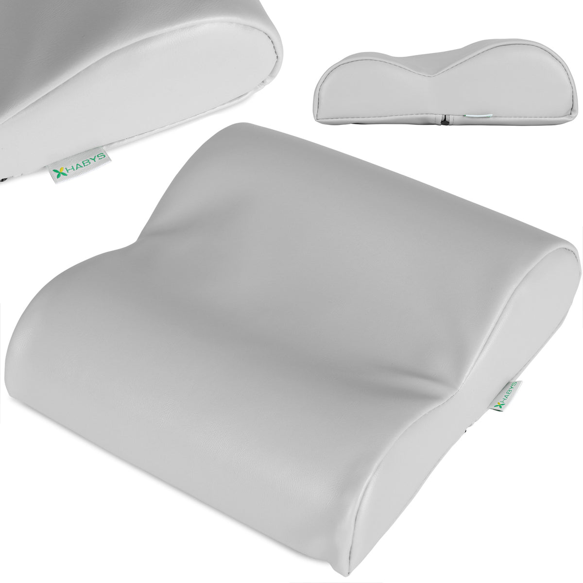 Kaklo atraminė pagalvėlė Habys Satin Comfort, šviesiai pilka k729 – nuotrauka 1