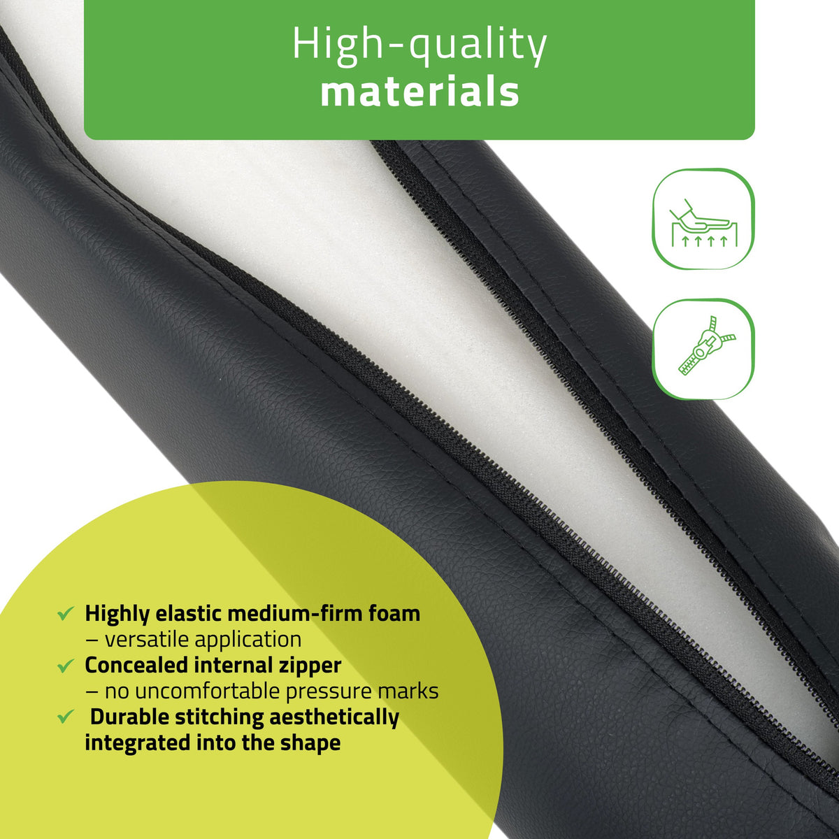 Masažo volelis Aveno Life 12 × 60 cm Comfy Base, juoda k515 – nuotrauka 3