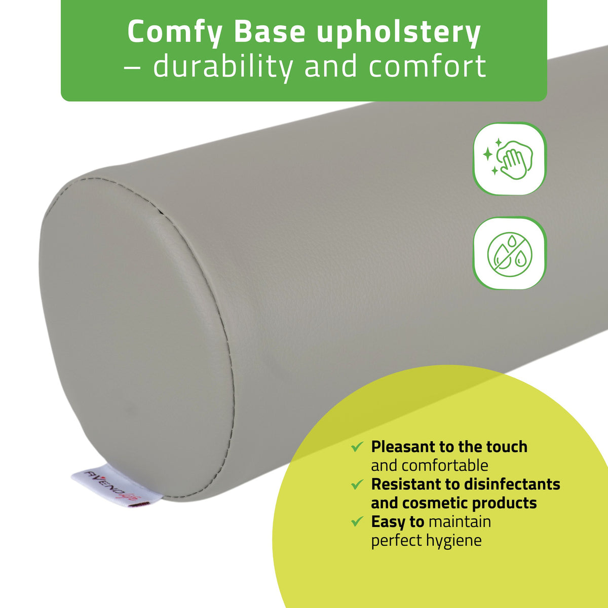 Masažo volelis Aveno Life 12 × 60 cm Comfy Base, pilka k522 – nuotrauka 4