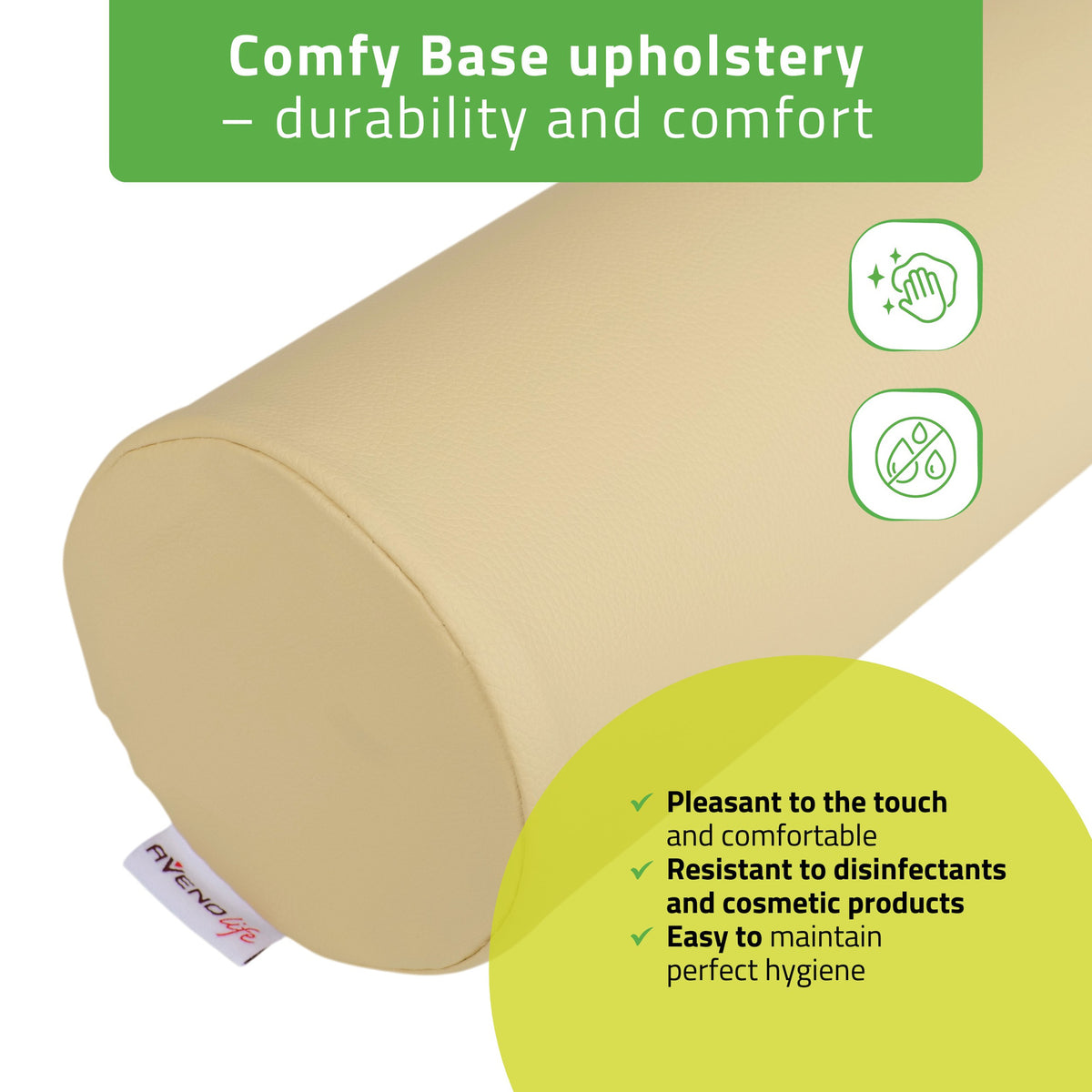 Masažo volelis Aveno Life 12 × 60 cm Comfy Base, smėlio k533 – nuotrauka 4