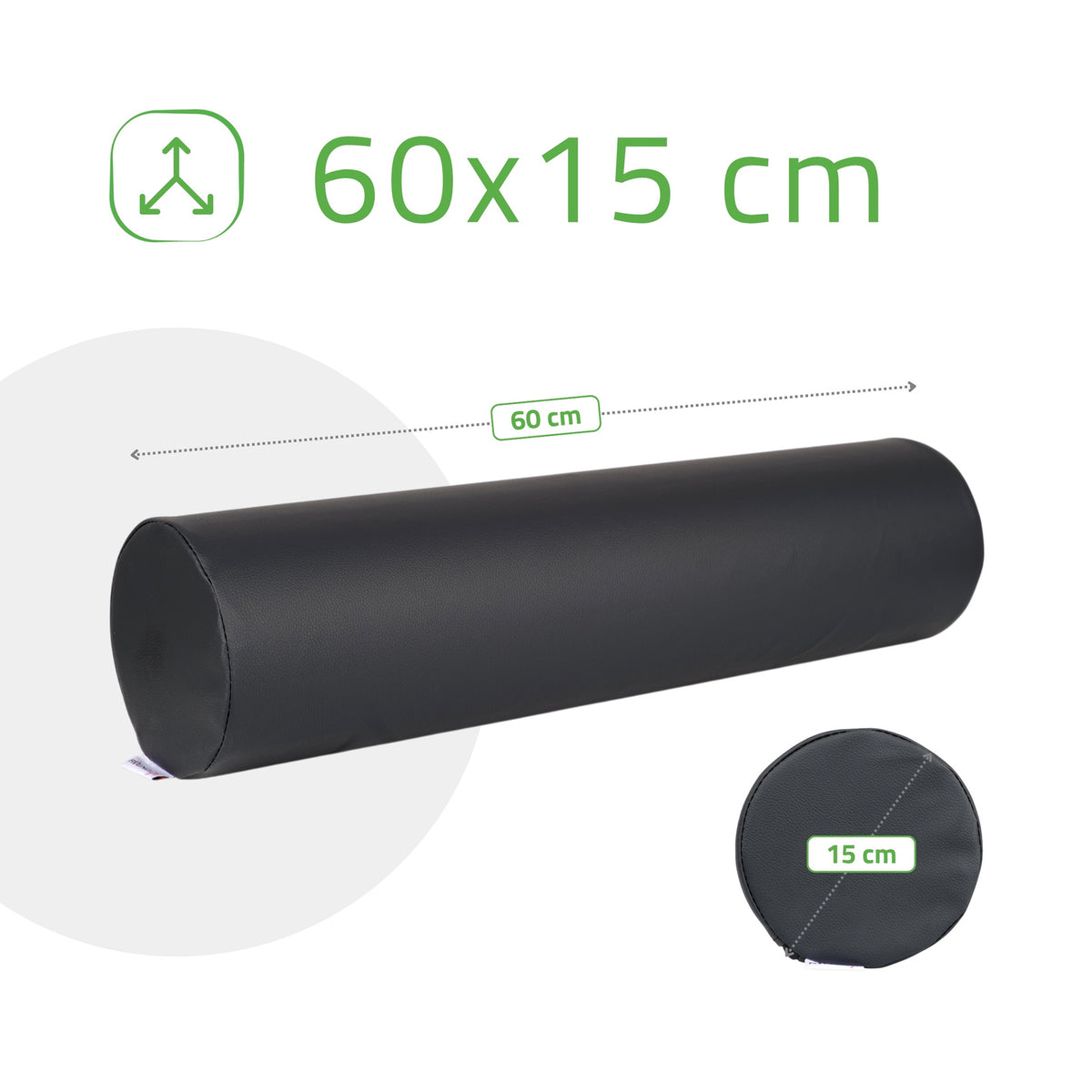 Masažo volelis Aveno Life 15 × 60 cm Comfy Base, juoda k515 – nuotrauka 5