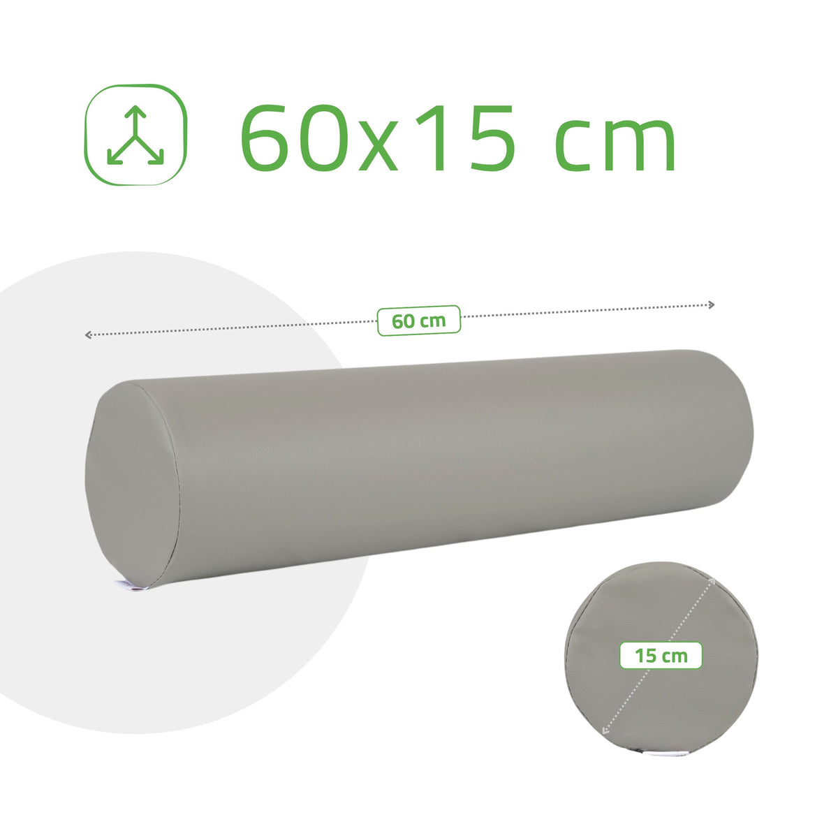 Masažo volelis Aveno Life 15 × 60 cm Comfy Base, pilka k522 – nuotrauka 5