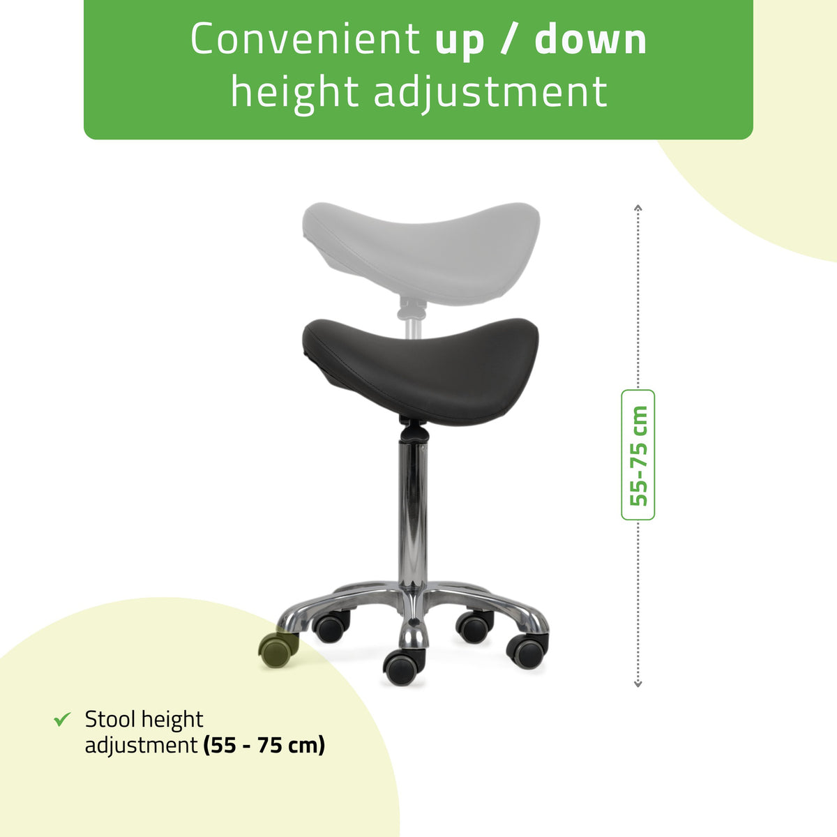 Masažuotojo kėdė Habys Alma So Skin, juoda k515 – nuotrauka 4