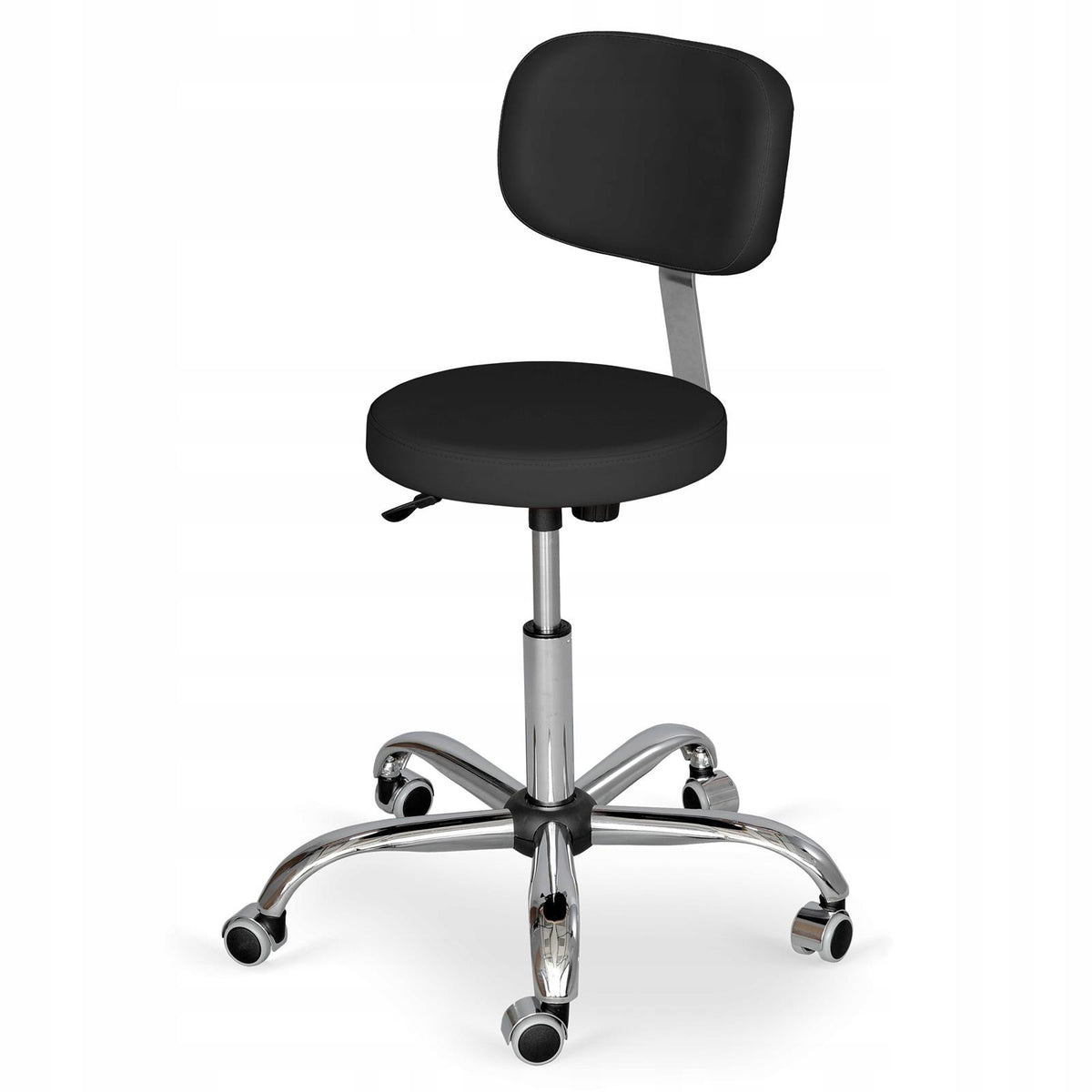 Masažuotojo kėdė Habys Stella Pro Vinyl Flex, juoda k015 – nuotrauka 1