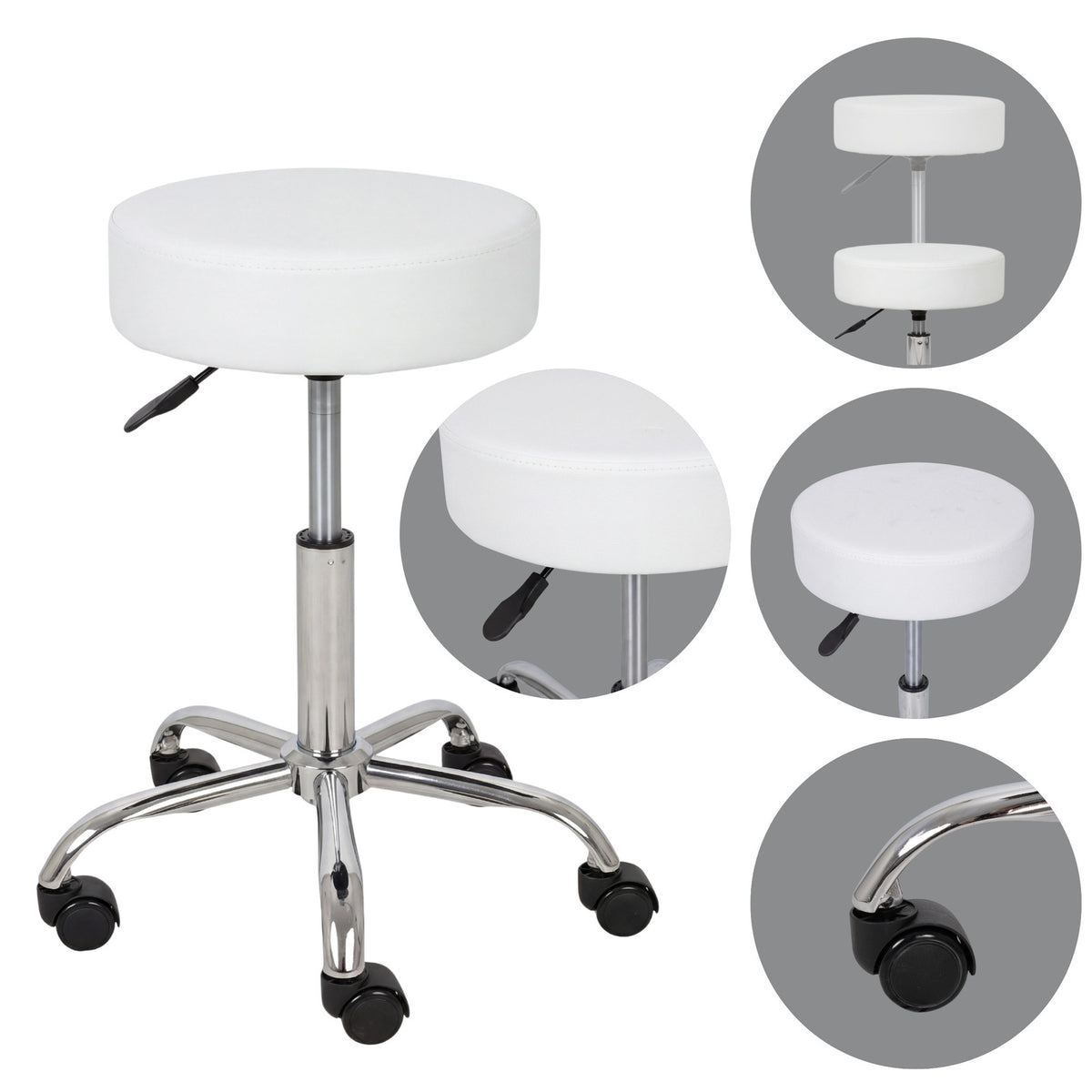 Masažuotojo kėdė Habys Tila Comfy Base, balta k501 – nuotrauka 1