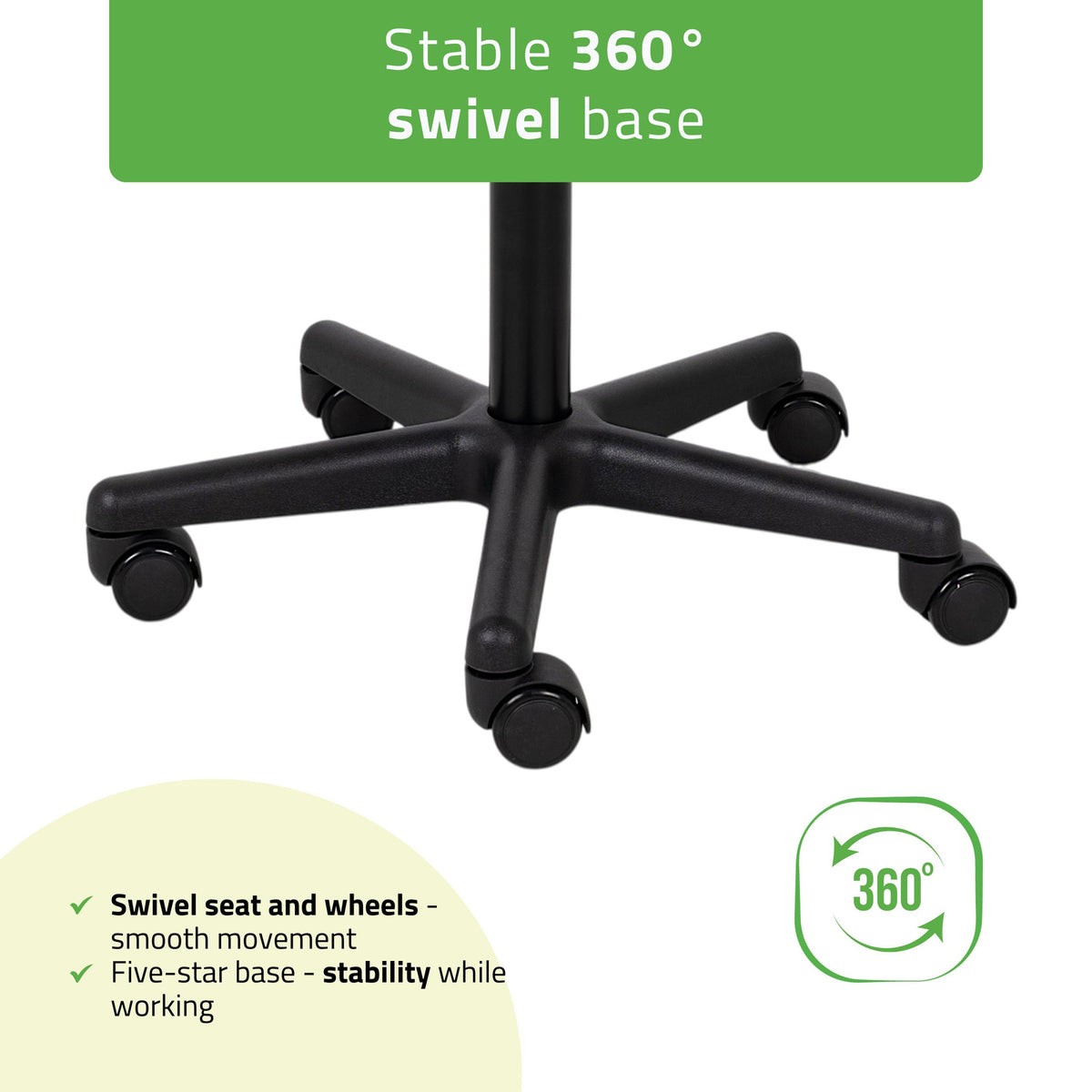 Masažuotojo kėdė Habys Timo Comfy Base, juoda k515 – nuotrauka 5