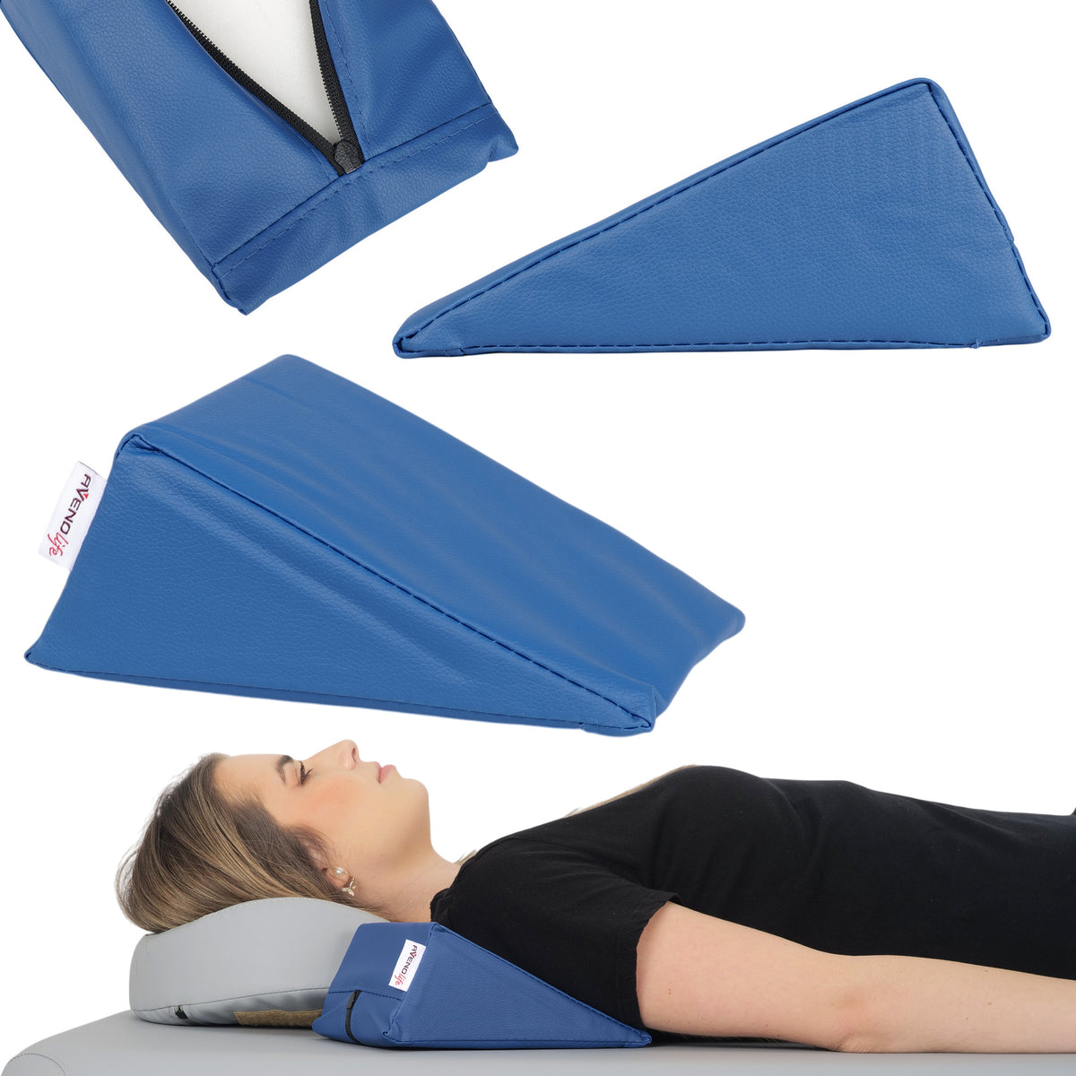 Pleištinė masažo pagalvėlė Aveno Life 20 × 15 × 10 cm Comfy Base, mėlyna k512 – nuotrauka 1
