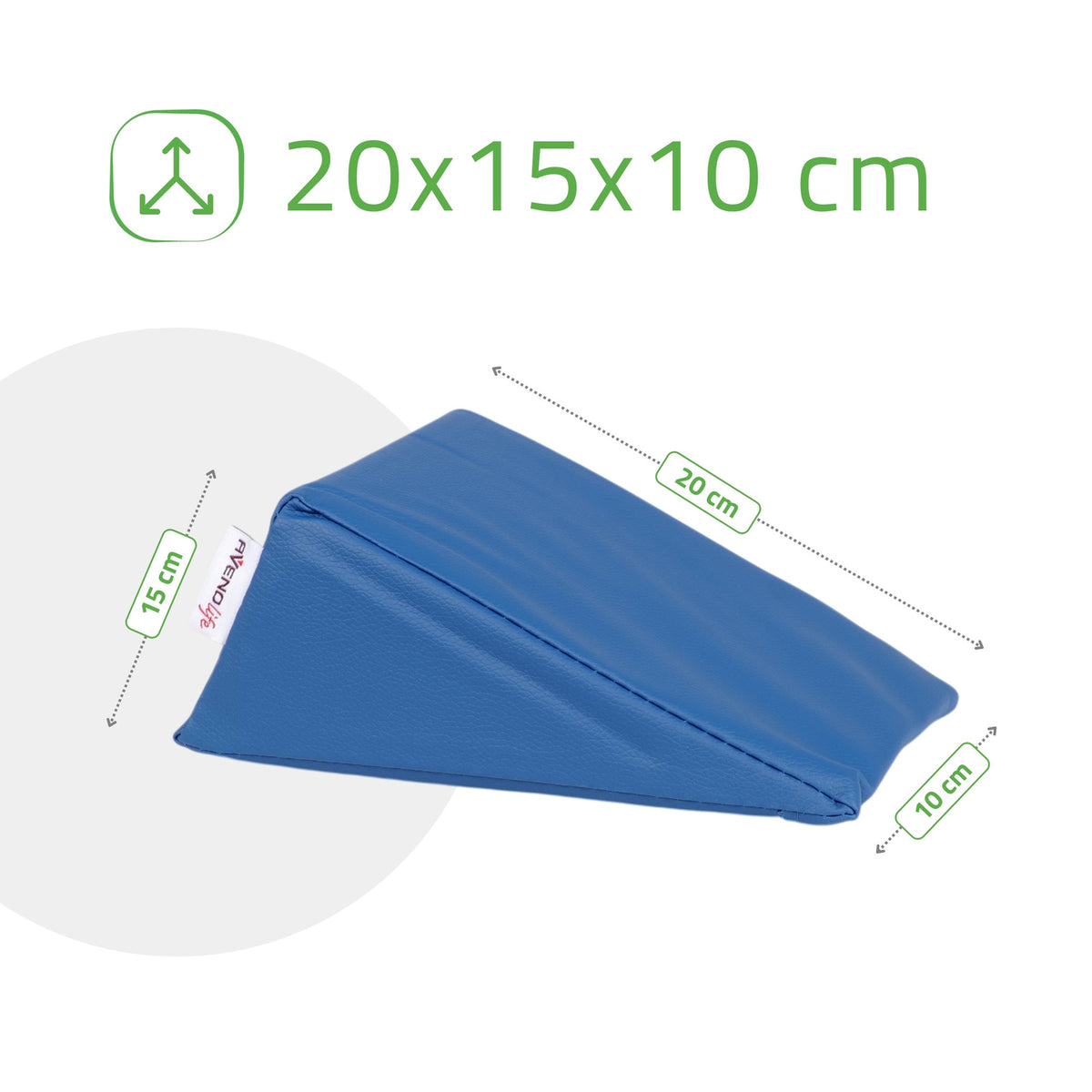 Pleištinė masažo pagalvėlė Aveno Life 20 × 15 × 10 cm Comfy Base, mėlyna k512 – nuotrauka 5