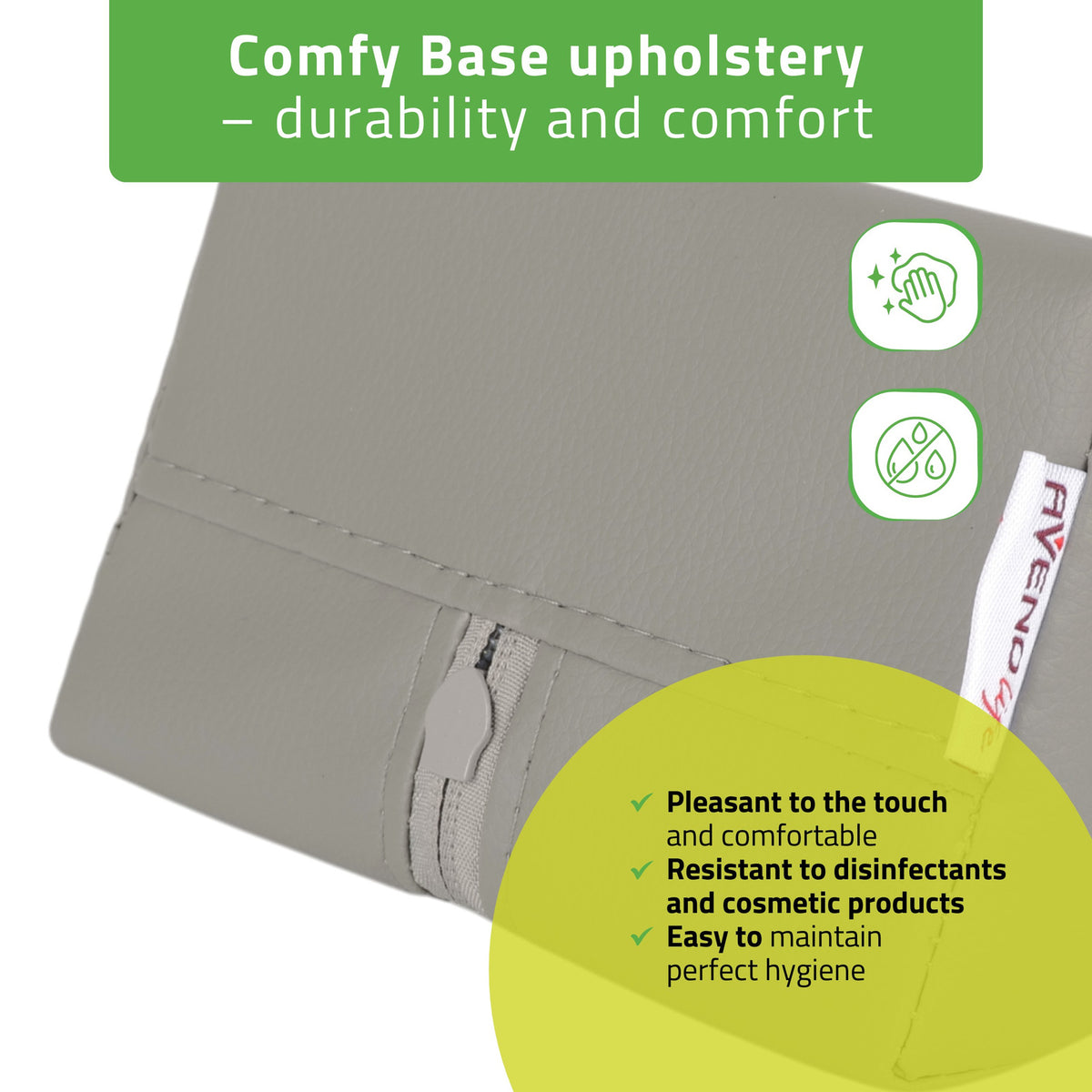 Pleištinė masažo pagalvėlė Aveno Life 20 × 15 × 10 cm Comfy Base, pilka k522 – nuotrauka 4