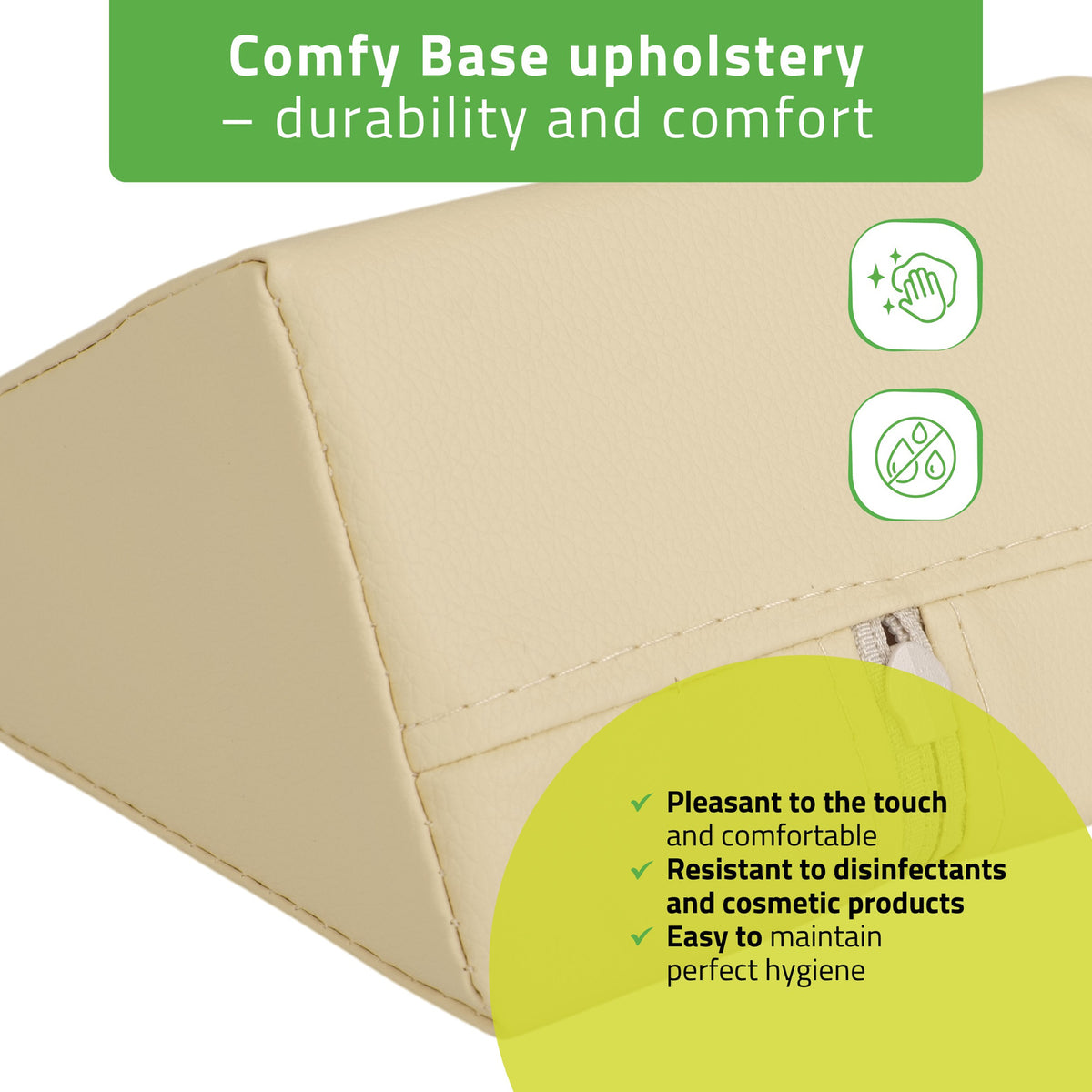 Pleištinė masažo pagalvėlė Aveno Life 20 × 15 × 10 cm Comfy Base, smėlio k533 – nuotrauka 4