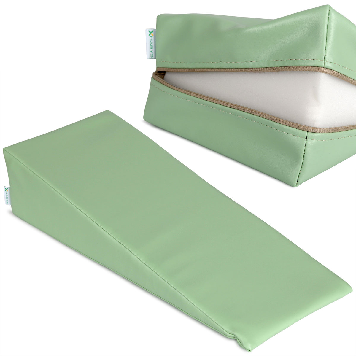 Pleištinė masažo pagalvėlė Habys 54 × 22 × 12 cm Vinyl Flex, žalia k022 – nuotrauka 1