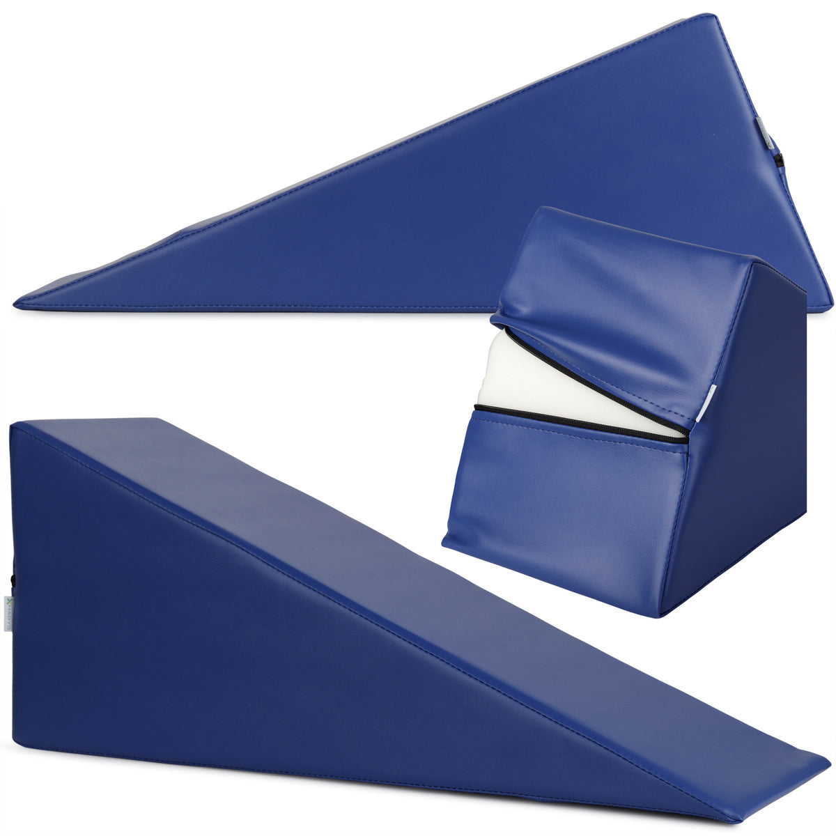 Pleištinė masažo pagalvėlė Habys 70 × 24 × 30 cm Vinyl Flex, tamsiai mėlyna k012 – nuotrauka 1