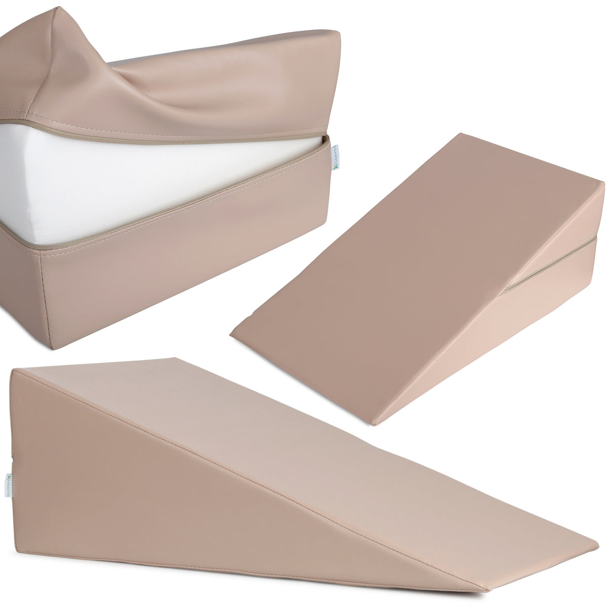 Pleištinė masažo pagalvėlė Habys 70 × 40 × 25 cm Vinyl Flex, smėlio k033 – nuotrauka 1