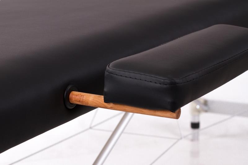 Sulankstomas masažo stalas Restpro ALU M2, 180 × 60 cm – šoninė rankų atrama