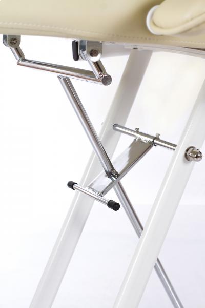 Kosmetologinė kušetė Restpro Beauty 2, 4 dalių – nugaros dalies reguliavimo mechanizmas