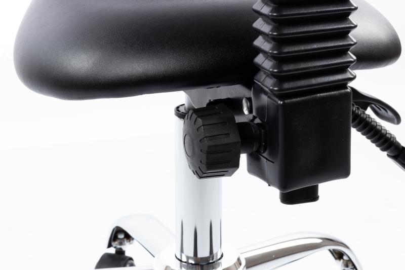 Balninė masažuotojo kėdė Restpro Expert 3 su atlošu, juoda – atlošo reguliavimo mechanizmas