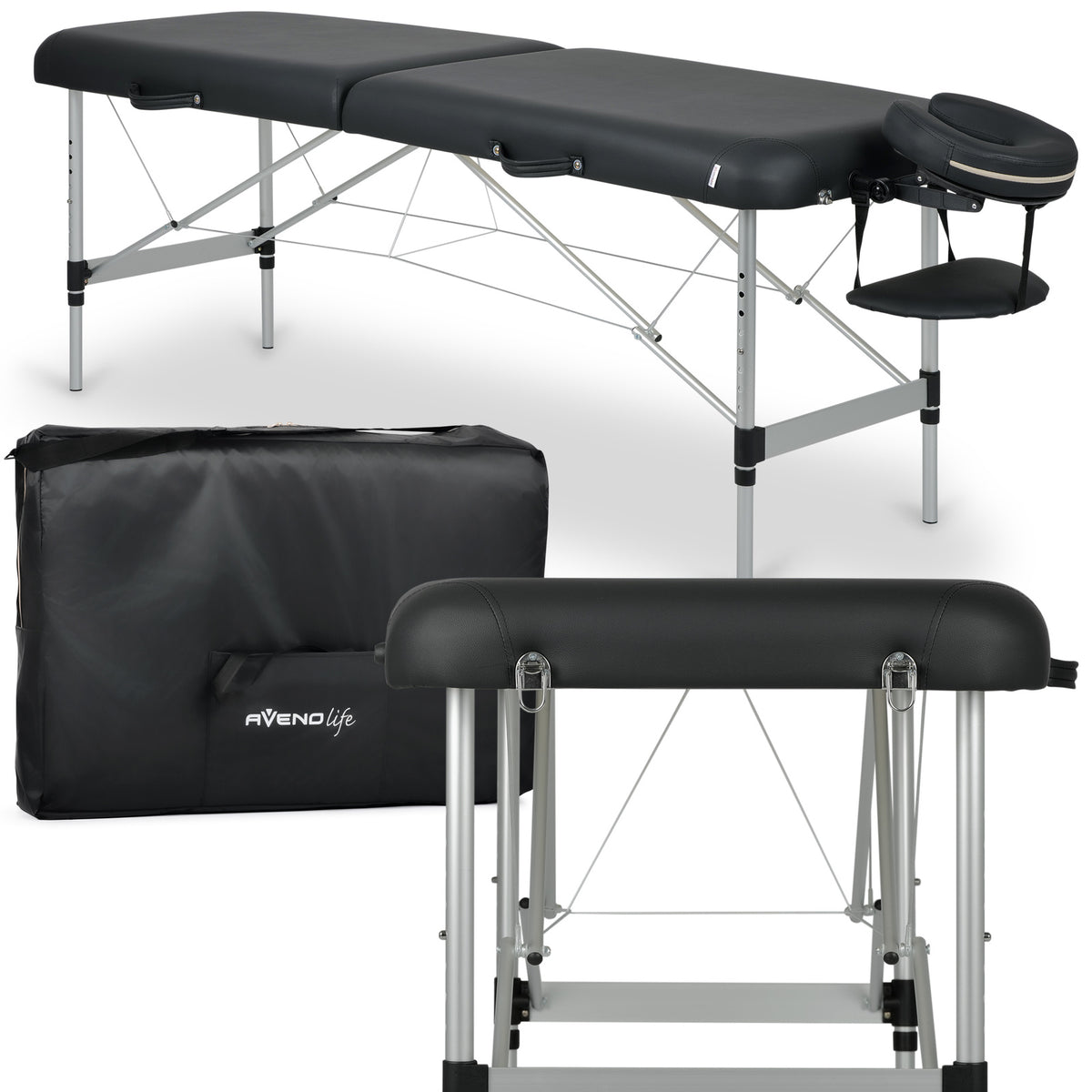 Sulankstomas masažo stalas Habys Estetic Dark, Juoda K515, V-SKANJIDHK2724_1