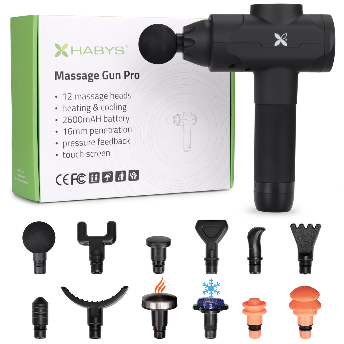 Smūginis masažuoklis Habys Massage Gun Pro