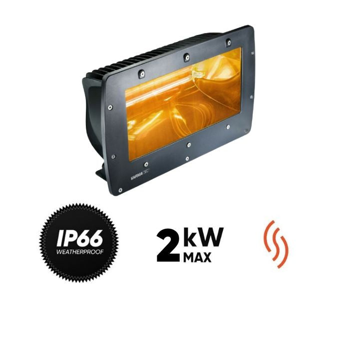Infraraudonųjų spindulių šildytuvas Varma V66/20, IP66, 2 kW
