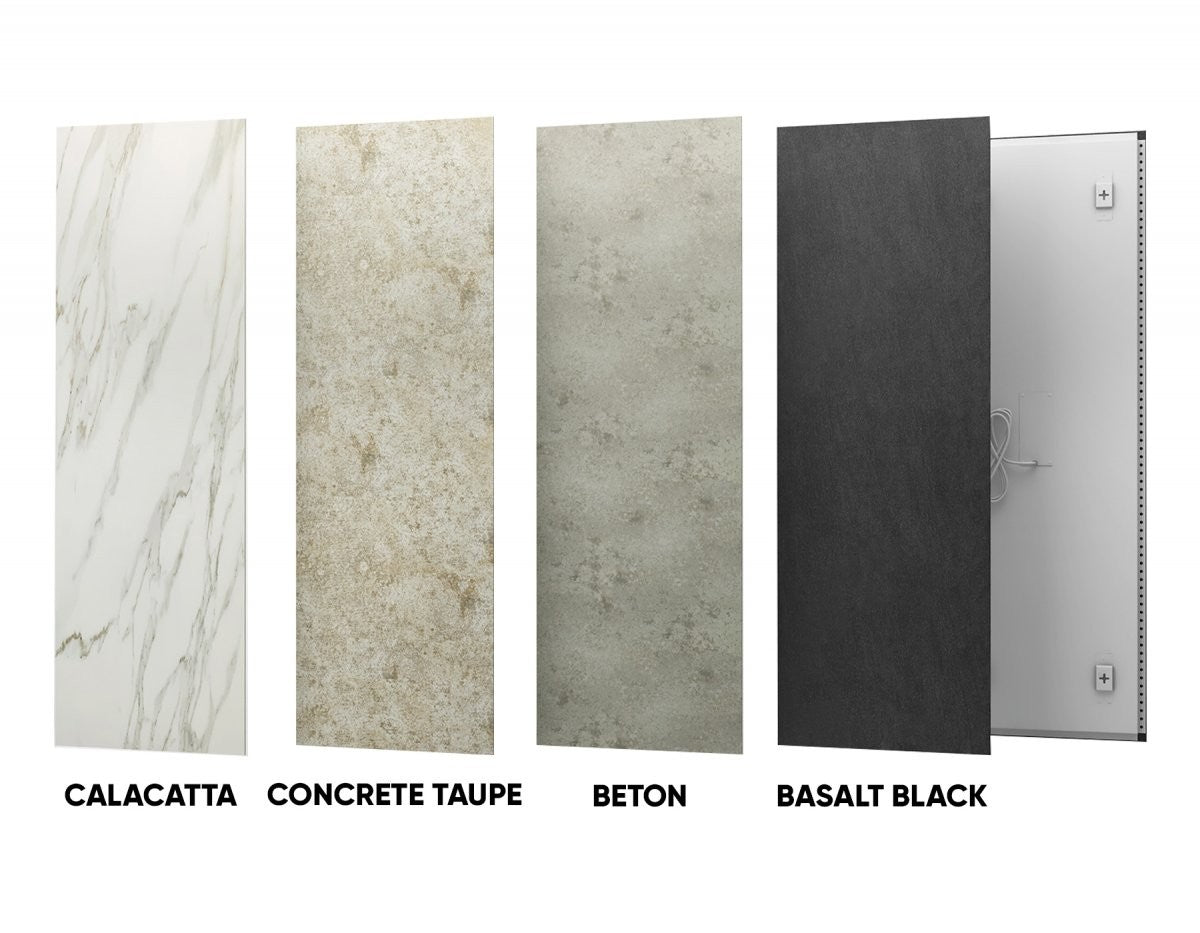 Keraminė infraraudonųjų spindulių šildymo plokštė Ecosun CR, Basalt black – vaizdas 4