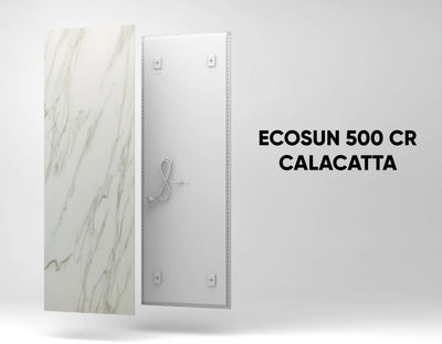Keraminė infraraudonųjų spindulių šildymo plokštė Ecosun CR, Calacatta – vaizdas 3