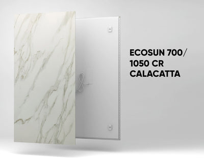 Keraminė infraraudonųjų spindulių šildymo plokštė Ecosun CR, Calacatta – vaizdas 4