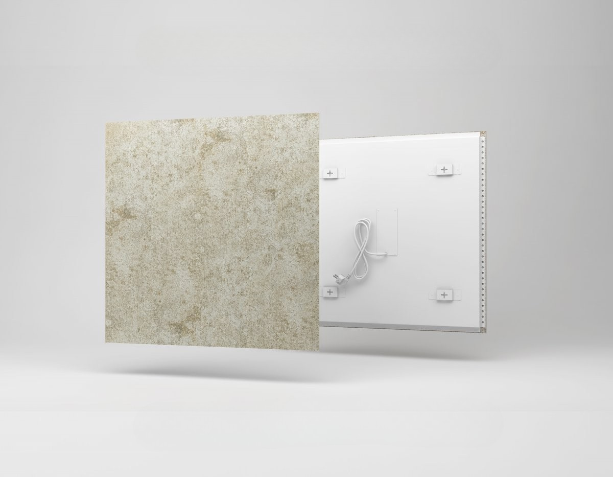 Keraminė infraraudonųjų spindulių šildymo plokštė Ecosun CR, Concrete taupe