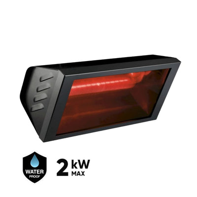 Infraraudonųjų spindulių šildytuvas Helios Radiant Black, 2 kW