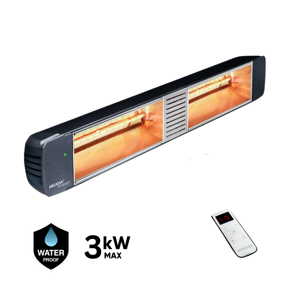 Infraraudonųjų spindulių šildytuvas Heliosa HD 88 Radio, 3 kW