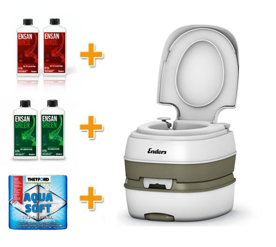 Nešiojamas biotualetas Starter Set Green XL