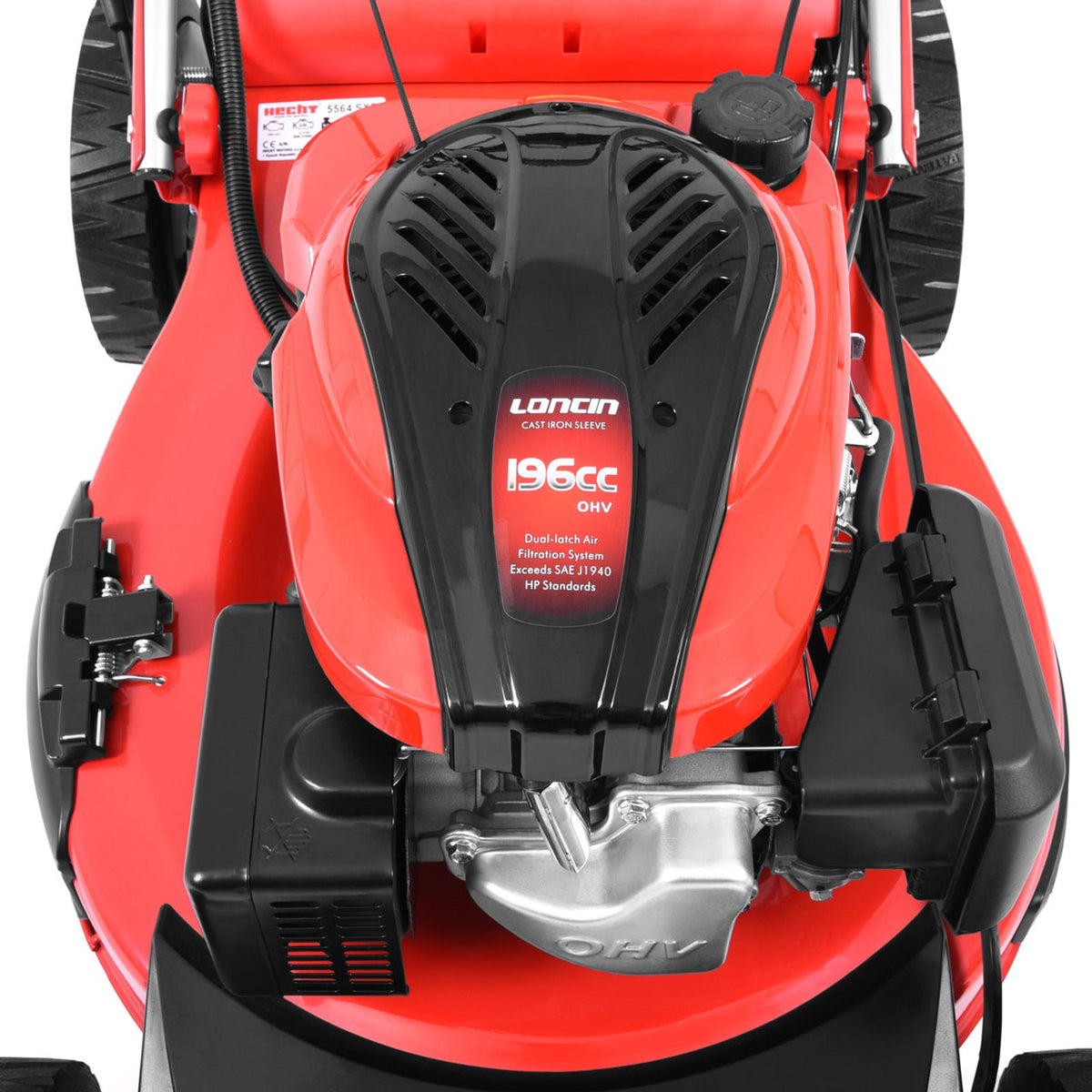 Loncin 196 cm³ variklis, vaizdas iš viršaus