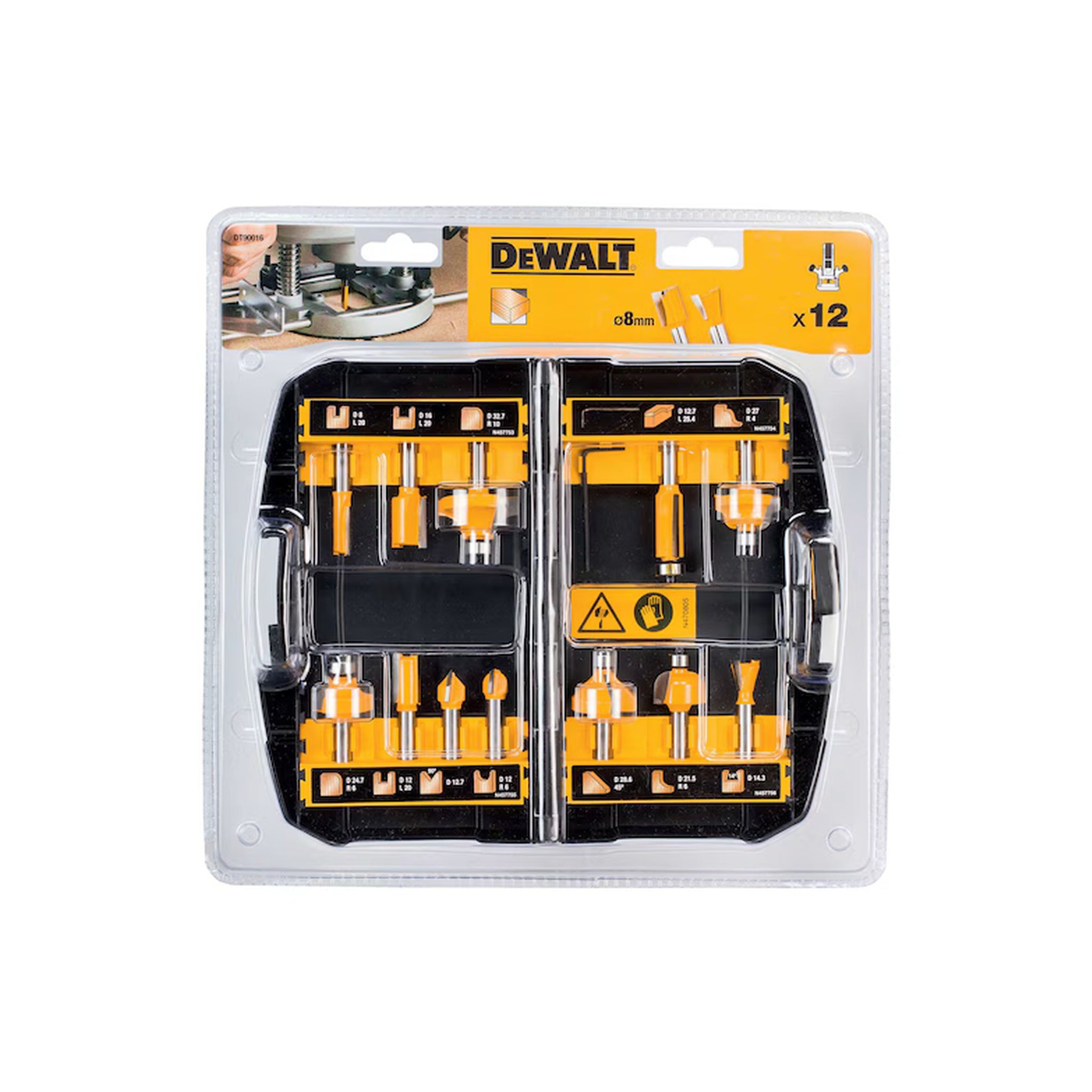 Frezų medienai rinkinys Dewalt
